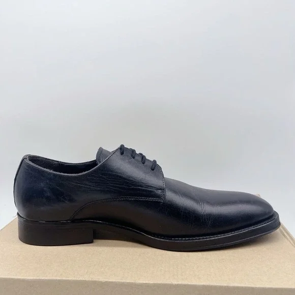 BRUNO MAGLI Cilo Men's Oxford Derby Dress Shoes Black Leather US 9 M MSRP $395